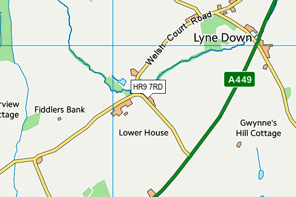 HR9 7RD map - OS VectorMap District (Ordnance Survey) HR9 7RD map - OS VectorMap District (Ordnance Survey)