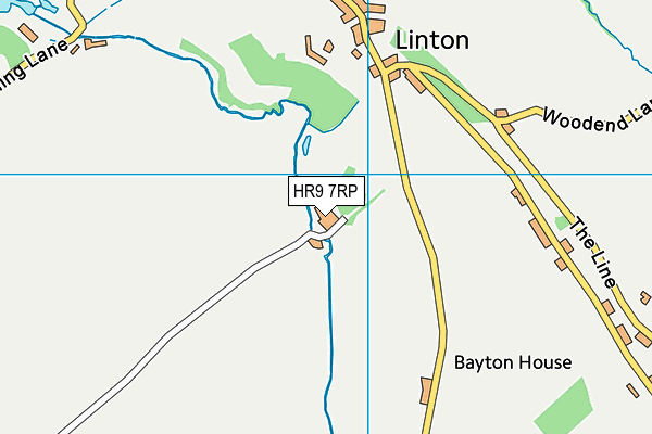HR9 7RP map - OS VectorMap District (Ordnance Survey) HR9 7RP map - OS VectorMap District (Ordnance Survey)