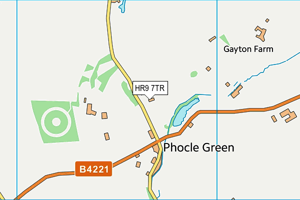 HR9 7TR map - OS VectorMap District (Ordnance Survey)