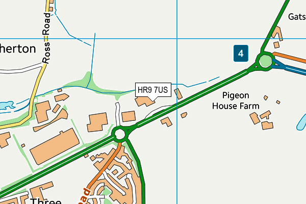 HR9 7US map - OS VectorMap District (Ordnance Survey) HR9 7US map - OS VectorMap District (Ordnance Survey)