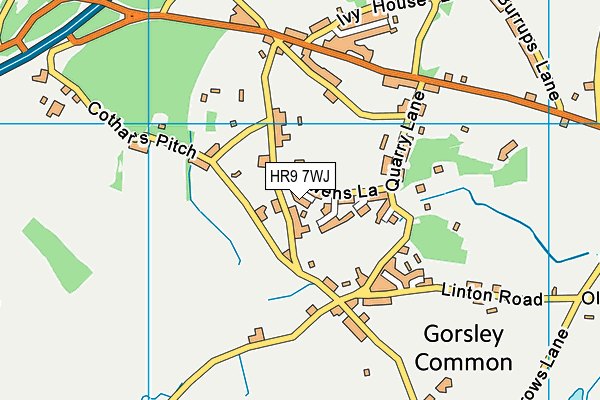 HR9 7WJ map - OS VectorMap District (Ordnance Survey) HR9 7WJ map - OS VectorMap District (Ordnance Survey)