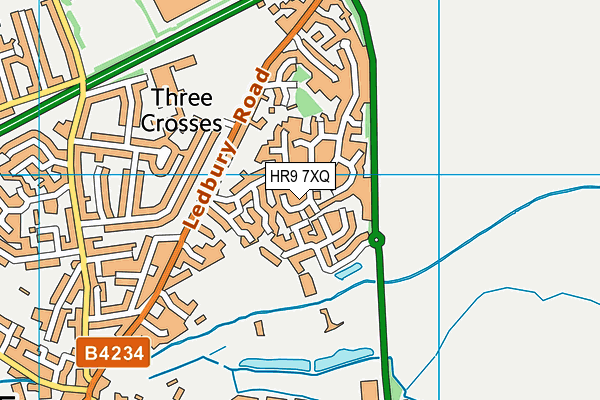 HR9 7XQ map - OS VectorMap District (Ordnance Survey) HR9 7XQ map - OS VectorMap District (Ordnance Survey)