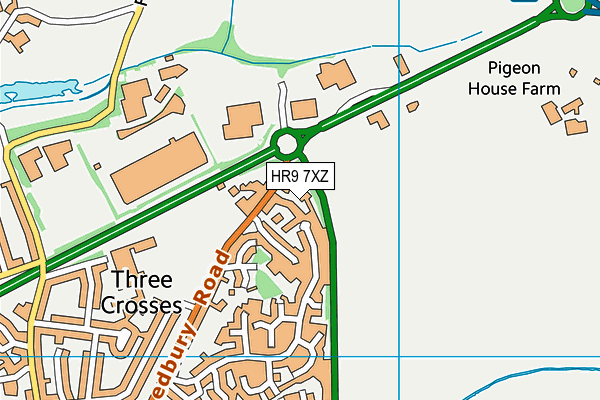 HR9 7XZ map - OS VectorMap District (Ordnance Survey) HR9 7XZ map - OS VectorMap District (Ordnance Survey)