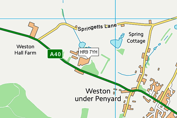 HR9 7YH map - OS VectorMap District (Ordnance Survey) HR9 7YH map - OS VectorMap District (Ordnance Survey)
