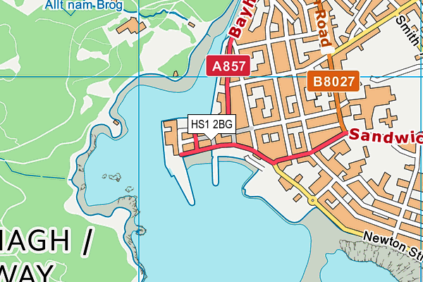 HS1 2BG map - OS VectorMap District (Ordnance Survey)