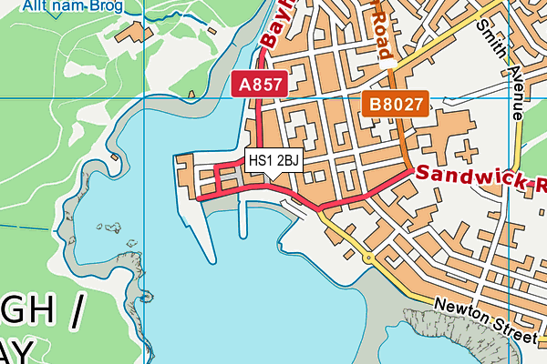 HS1 2BJ map - OS VectorMap District (Ordnance Survey)