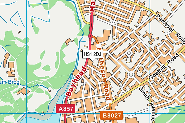 HS1 2DJ map - OS VectorMap District (Ordnance Survey)