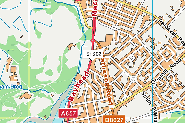 HS1 2DZ map - OS VectorMap District (Ordnance Survey) HS1 2DZ map - OS VectorMap District (Ordnance Survey)