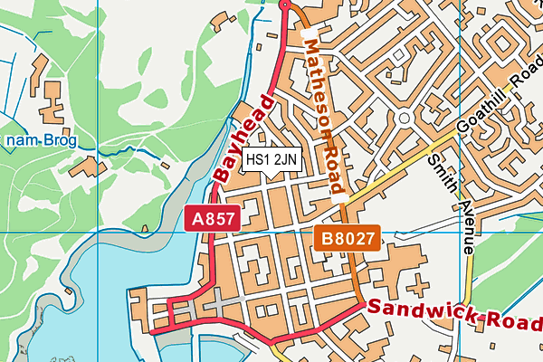 HS1 2JN map - OS VectorMap District (Ordnance Survey) HS1 2JN map - OS VectorMap District (Ordnance Survey)