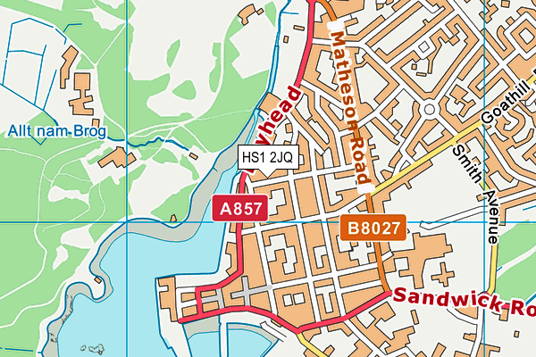 HS1 2JQ map - OS VectorMap District (Ordnance Survey)