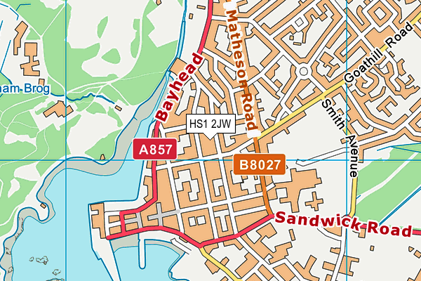 HS1 2JW map - OS VectorMap District (Ordnance Survey) HS1 2JW map - OS VectorMap District (Ordnance Survey)