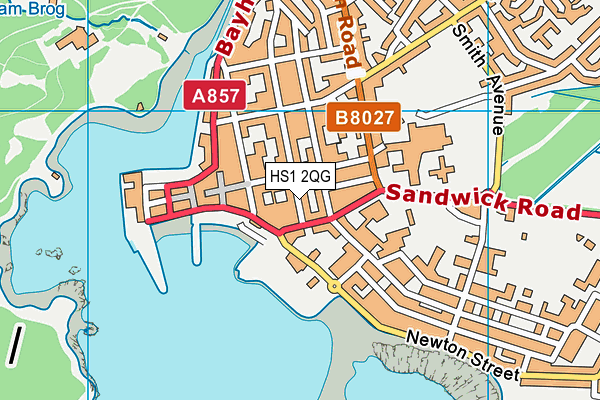 HS1 2QG map - OS VectorMap District (Ordnance Survey)