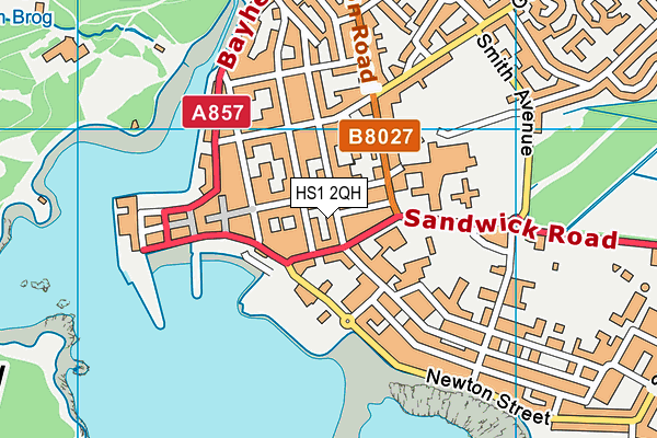 HS1 2QH map - OS VectorMap District (Ordnance Survey)