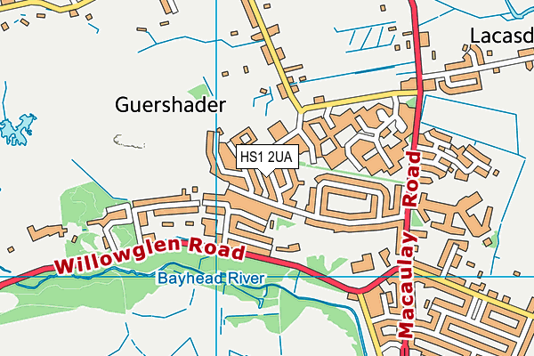 HS1 2UA map - OS VectorMap District (Ordnance Survey)