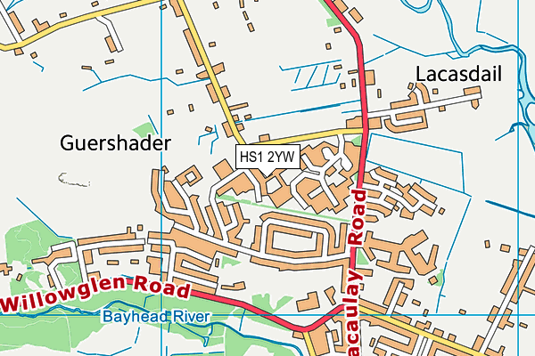 HS1 2YW map - OS VectorMap District (Ordnance Survey) HS1 2YW map - OS VectorMap District (Ordnance Survey)