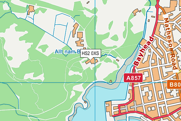 HS2 0XS map - OS VectorMap District (Ordnance Survey)