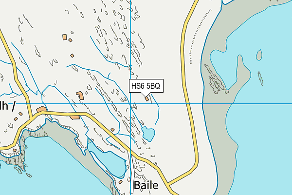 HS6 5BQ map - OS VectorMap District (Ordnance Survey)
