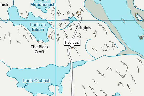 HS6 5BZ map - OS VectorMap District (Ordnance Survey)
