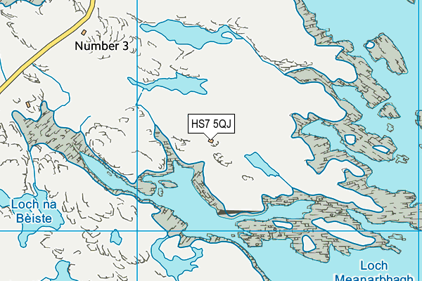 HS7 5QJ map - OS VectorMap District (Ordnance Survey) HS7 5QJ map - OS VectorMap District (Ordnance Survey)