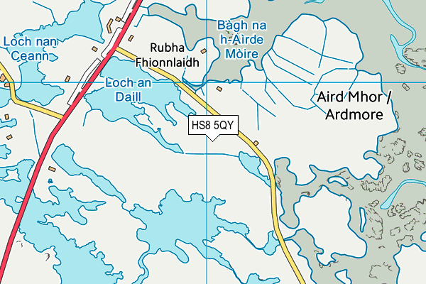 HS8 5QY map - OS VectorMap District (Ordnance Survey) HS8 5QY map - OS VectorMap District (Ordnance Survey)