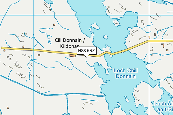 HS8 5RZ map - OS VectorMap District (Ordnance Survey) HS8 5RZ map - OS VectorMap District (Ordnance Survey)