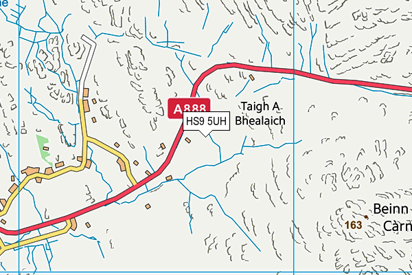 HS9 5UH map - OS VectorMap District (Ordnance Survey)