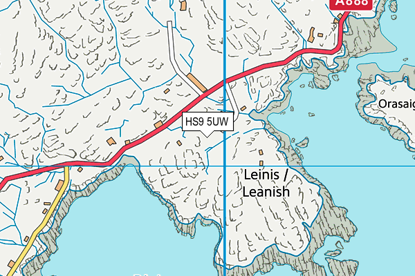 HS9 5UW map - OS VectorMap District (Ordnance Survey)