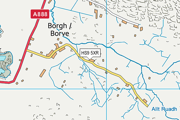 HS9 5XR map - OS VectorMap District (Ordnance Survey)