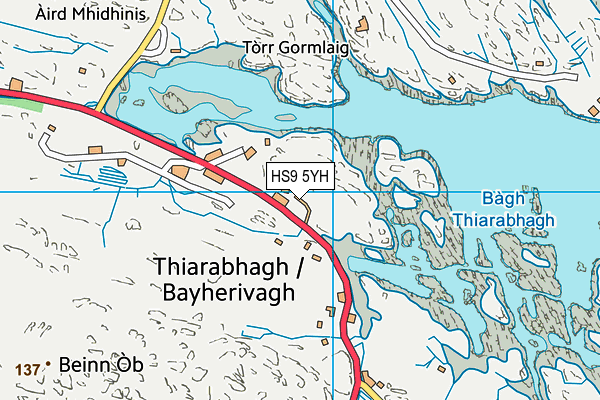 HS9 5YH map - OS VectorMap District (Ordnance Survey) HS9 5YH map - OS VectorMap District (Ordnance Survey)