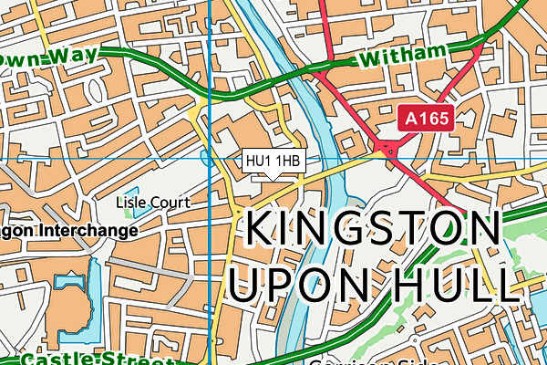 HU1 1HB map - OS VectorMap District (Ordnance Survey) HU1 1HB map - OS VectorMap District (Ordnance Survey)