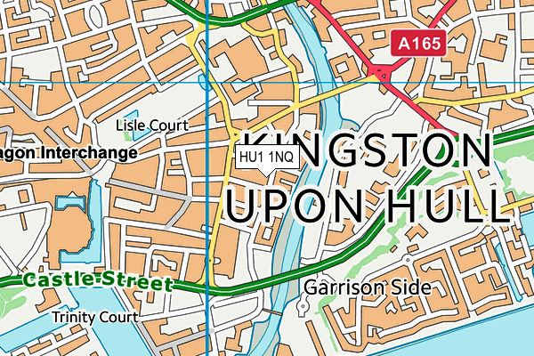 HU1 1NQ map - OS VectorMap District (Ordnance Survey) HU1 1NQ map - OS VectorMap District (Ordnance Survey)