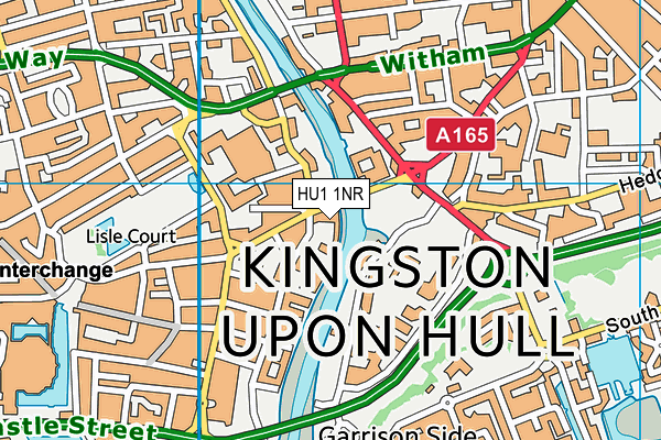 HU1 1NR map - OS VectorMap District (Ordnance Survey)