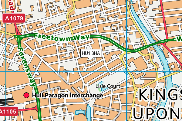 HU1 3HA map - OS VectorMap District (Ordnance Survey) HU1 3HA map - OS VectorMap District (Ordnance Survey)