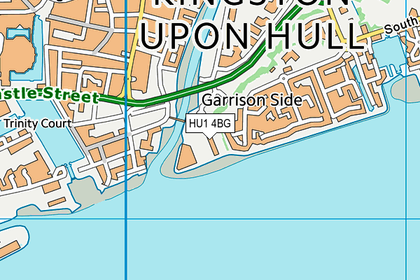 HU1 4BG map - OS VectorMap District (Ordnance Survey) HU1 4BG map - OS VectorMap District (Ordnance Survey)