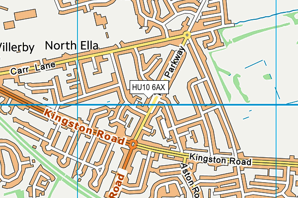 HU10 6AX map - OS VectorMap District (Ordnance Survey) HU10 6AX map - OS VectorMap District (Ordnance Survey)