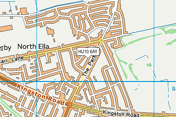 HU10 6AY map - OS VectorMap District (Ordnance Survey) HU10 6AY map - OS VectorMap District (Ordnance Survey)