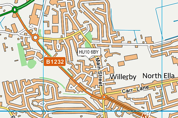 HU10 6BY map - OS VectorMap District (Ordnance Survey) HU10 6BY map - OS VectorMap District (Ordnance Survey)