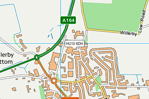 HU10 6DH map - OS VectorMap District (Ordnance Survey) HU10 6DH map - OS VectorMap District (Ordnance Survey)