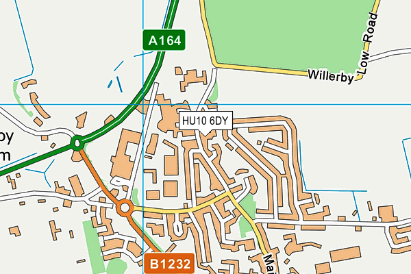 HU10 6DY map - OS VectorMap District (Ordnance Survey) HU10 6DY map - OS VectorMap District (Ordnance Survey)