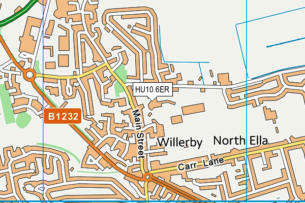 HU10 6ER map - OS VectorMap District (Ordnance Survey) HU10 6ER map - OS VectorMap District (Ordnance Survey)