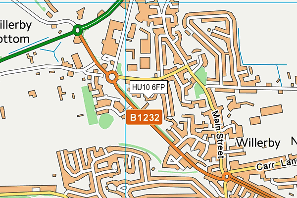 HU10 6FP map - OS VectorMap District (Ordnance Survey) HU10 6FP map - OS VectorMap District (Ordnance Survey)