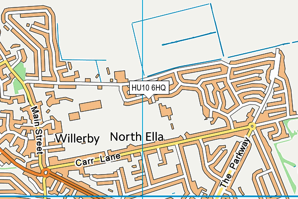 HU10 6HQ map - OS VectorMap District (Ordnance Survey)