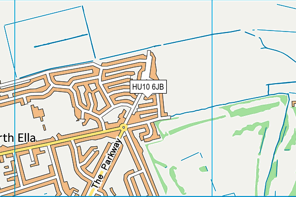 HU10 6JB map - OS VectorMap District (Ordnance Survey) HU10 6JB map - OS VectorMap District (Ordnance Survey)