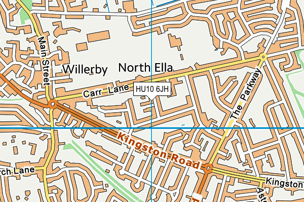 HU10 6JH map - OS VectorMap District (Ordnance Survey) HU10 6JH map - OS VectorMap District (Ordnance Survey)