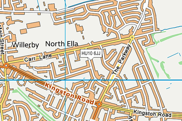 HU10 6JJ map - OS VectorMap District (Ordnance Survey)