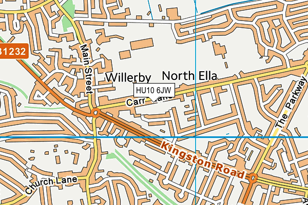 HU10 6JW map - OS VectorMap District (Ordnance Survey) HU10 6JW map - OS VectorMap District (Ordnance Survey)