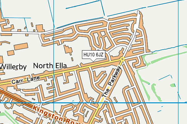 HU10 6JZ map - OS VectorMap District (Ordnance Survey) HU10 6JZ map - OS VectorMap District (Ordnance Survey)