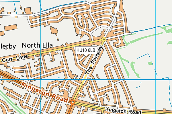 HU10 6LB map - OS VectorMap District (Ordnance Survey) HU10 6LB map - OS VectorMap District (Ordnance Survey)