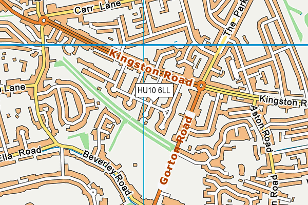 HU10 6LL map - OS VectorMap District (Ordnance Survey) HU10 6LL map - OS VectorMap District (Ordnance Survey)