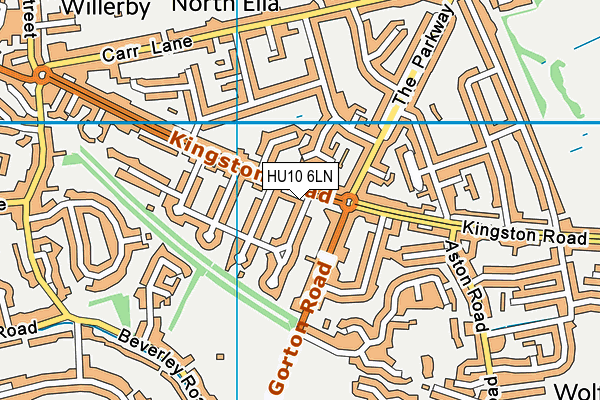 HU10 6LN map - OS VectorMap District (Ordnance Survey) HU10 6LN map - OS VectorMap District (Ordnance Survey)